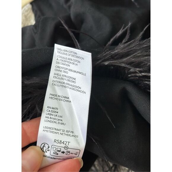 NWT Anthropologie Feathered One-Shoulder Top, Small $100 F8 - Picture 7 of 7